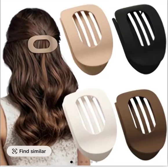 New Set of 4 Hair Clips in Neutral Tones - Picture 1 of 4